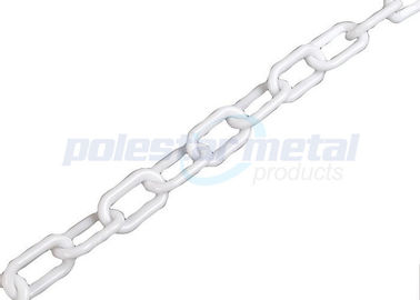 Biens maillon de chaîne en plastique blanc de 2 millimètres pour la sécurité routière d'avertissement de HDPE