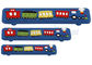 La traction acrylique de barre de buffet de train de coin bleu d'enfants manipule 96mm cc