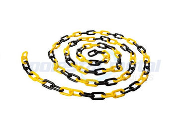 Maillon de chaîne en plastique de cône du trafic de 8 millimètres de diamètre avec la couleur jaune noire