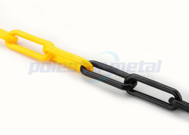Anti- diamètre en plastique jaune noir UV de la chaîne de sécurité 3mm pour se garer