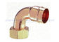 Connecteur droit de cuivre de robinet, connecteur flexible de robinet de 15mm à de 22mm avec les extrémités filetées de Barb de tuyau
