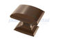 boutons carrés modernes en alliage de zinc de 1 de 1/4 pouce de caramel Cabinet de bronze pour la maison