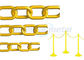 Maillon de chaîne en plastique décoratif coloré de sécurité, chaîne en plastique de vitesse de largeur de 11mm