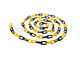 Maillon de chaîne en plastique de cône du trafic de 8 millimètres de diamètre avec la couleur jaune noire