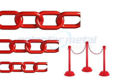 Chaîne de sécurité en plastique rouge légère décorative approuvée d'OIN pour la rue