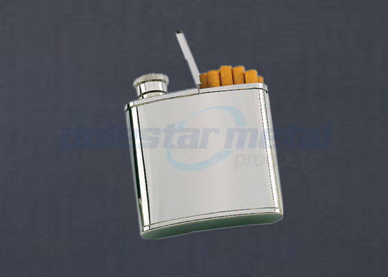 2 adaptés aux besoins du client en 1 acier inoxydable ont gravé le flacon de hanche/fume-cigarettes